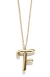 Baublebar Bubble Initial Necklace In Gold