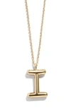 Baublebar Bubble Initial Necklace In Gold