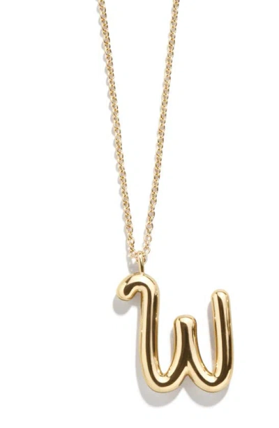 Baublebar Bubble Initial Necklace In Gold W