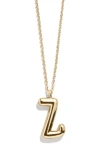 Baublebar Bubble Initial Necklace In Gold Z