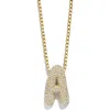 Baublebar Bubble Initial Pendant Necklace In Gold