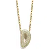Baublebar Bubble Initial Pendant Necklace In Clear D