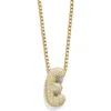 Baublebar Bubble Initial Pendant Necklace In Gold