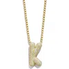 Baublebar Bubble Initial Pendant Necklace In Gold