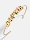Baublebar Bubble Letter Custom Cuff Bracelet In Gold