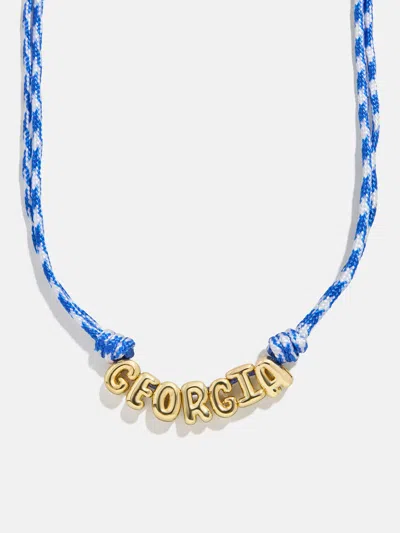 Baublebar Bubble Letter Custom Paracord Necklace In Blue