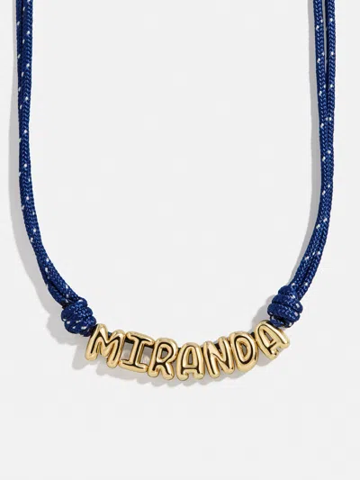 Baublebar Bubble Letter Custom Paracord Necklace In Blue