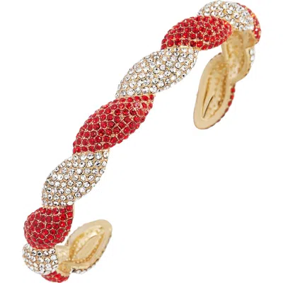 BAUBLEBAR BAUBLEBAR CANDY CLAUSE PAVÉ CUFF BRACELET