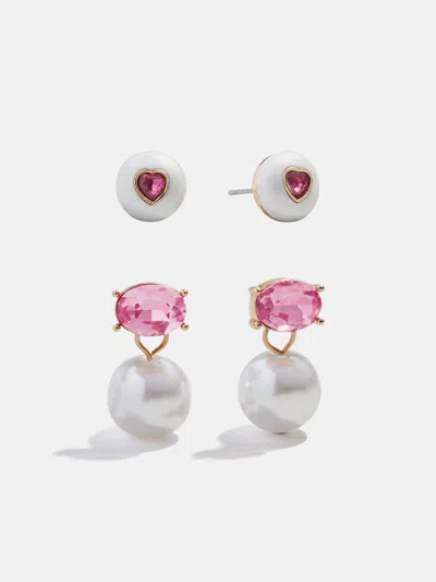 Baublebar Candy Heart Kids' Earring Set In Multi