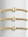 Baublebar Carmen Initial Disc Pisa Bracelet In Gold