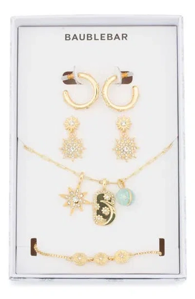 Baublebar Celestial 4-pack Earrings, Necklace & Bracelet Set In Transparent