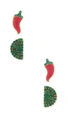 Baublebar Chili Lime Earrings Set In Green