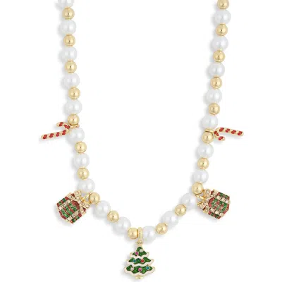 Baublebar Christmas Holiday Charm Necklace In Multi