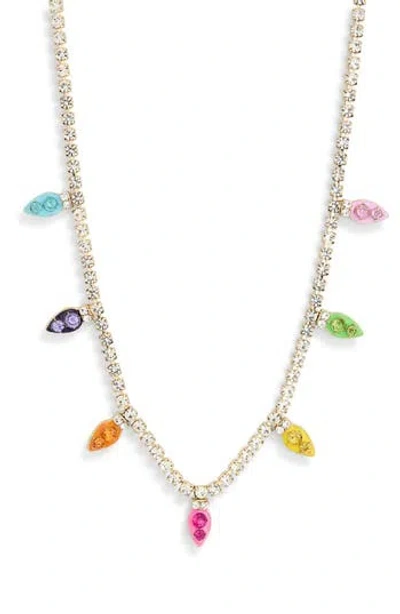 Baublebar Christmas Lights Tennis Necklace In Multi