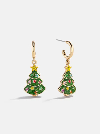 Baublebar Christmas Tree Kids' Earrings In Gold