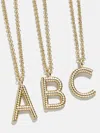 Baublebar Classic Initial Necklace In Gold