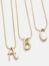 Baublebar Classic Script Initial Necklace In Gold