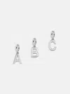 Baublebar Classic Silver Initial Cluster Charm In Silver