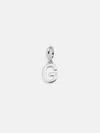 Baublebar Classic Silver Initial Cluster Charm In Silver