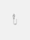 Baublebar Classic Silver Initial Cluster Charm In Metallic