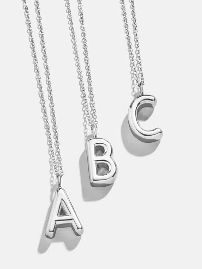 BAUBLEBAR CLASSIC SILVER INITIAL NECKLACE
