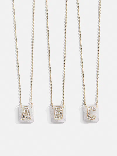 Baublebar Clementine Initial Necklace In Gold
