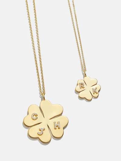 Baublebar Clover 18k Gold Custom Pendant Necklace