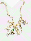 Baublebar Cluster Charm Necklace In Gold