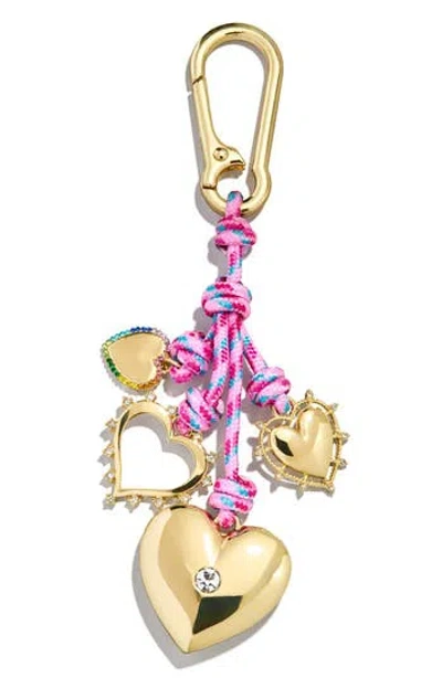 Baublebar Cluster Heart Cord Key Ring Bag Charm In Multi