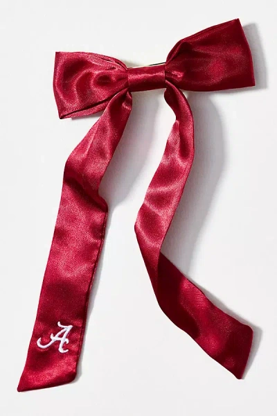 Baublebar College Satin Hair Bow In Red
