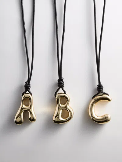 Baublebar Cord Initial Necklace In Gold