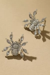 Baublebar Crystal Creeper Spider Earrings In Silver