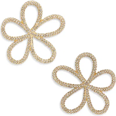 Baublebar Crystal Flower Outline Stud Earrings In Multi