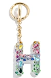 Baublebar Crystal Initial Key Ring Bag Charm In Gold