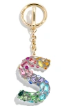 Baublebar Crystal Initial Key Ring Bag Charm In Gold
