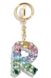 Baublebar Crystal Initial Key Ring Bag Charm In Gold