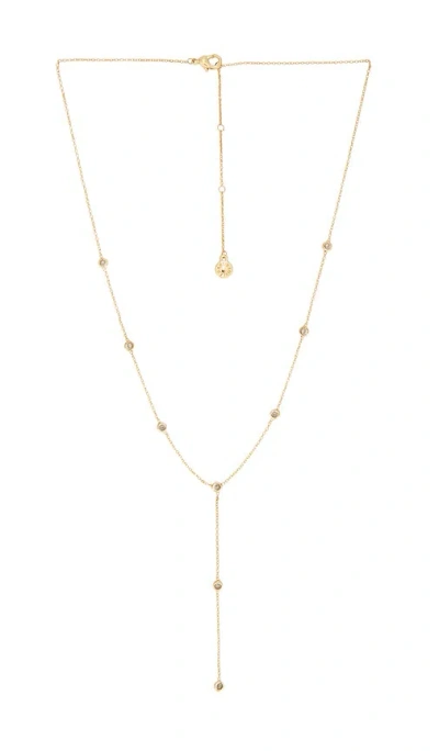 Baublebar Crystal Lariat Necklace In Gold