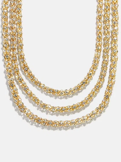 Baublebar Crystal Layered Necklace In Gold
