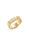 Baublebar Custom Block Ring In Gold