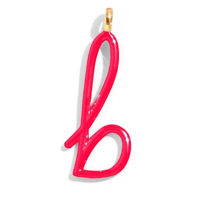 Baublebar Custom Cherry Red Enamel Script Letter Charm