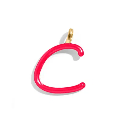 Baublebar Custom Cherry Red Enamel Script Letter Charm