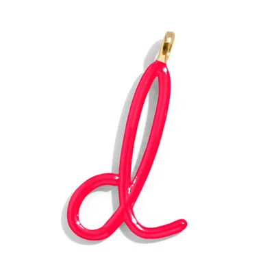 Baublebar Custom Cherry Red Enamel Script Letter Charm