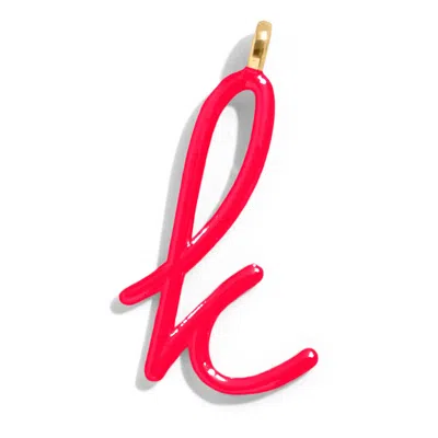 Baublebar Custom Cherry Red Enamel Script Letter Charm