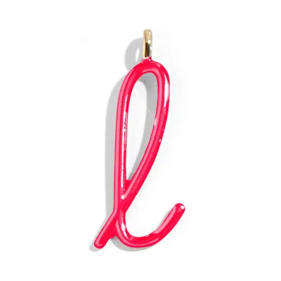 Baublebar Custom Cherry Red Enamel Script Letter Charm