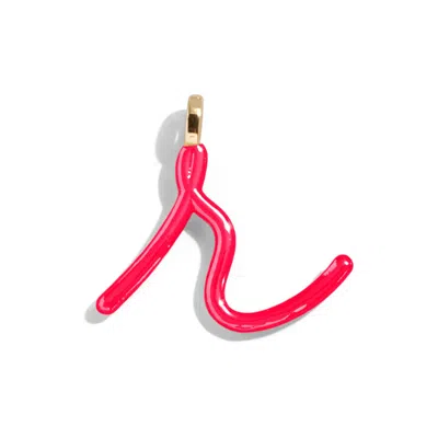 Baublebar Custom Cherry Red Enamel Script Letter Charm