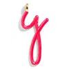 Baublebar Custom Cherry Red Enamel Script Letter Charm In Red