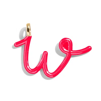 Baublebar Custom Cherry Red Enamel Script Letter Charm In Multi