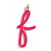 Baublebar Custom Cherry Red Enamel Script Letter Charm In Pink