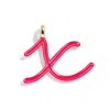 Baublebar Custom Cherry Red Enamel Script Letter Charm In Pink