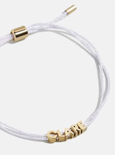 Baublebar Custom Cord Bracelet In White